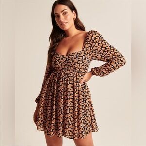 Abercrombie & Fitch Long Sleeve Babydoll Dress (tall)